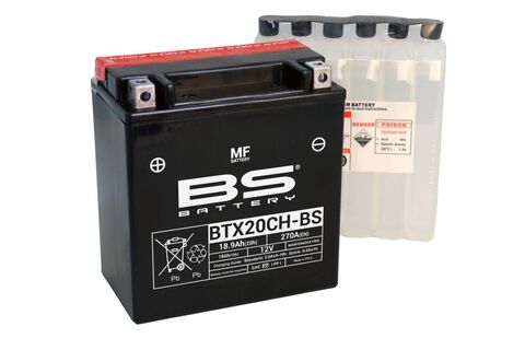BTX20CH-BS Аккумулятор BS AGM, 12В, 18 Ач 225 A  150x87x161, прямая ( +/- ), (YTX20CH-BS)
