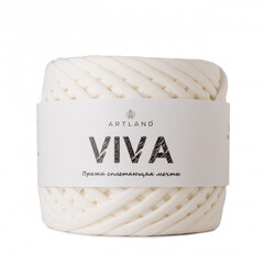 Трикотажная пряжа Viva, 100% х/б, 300 гр, 100 м, молочный, ожидаем