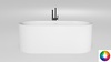 Salini 1049201MF PERLA 170x80 Ванна, интегрированный слив-перелив, сифон, накладка на сливное отверстие в цвет изделия, донный клапан Click-Clack, ножки (нерегулируемые)