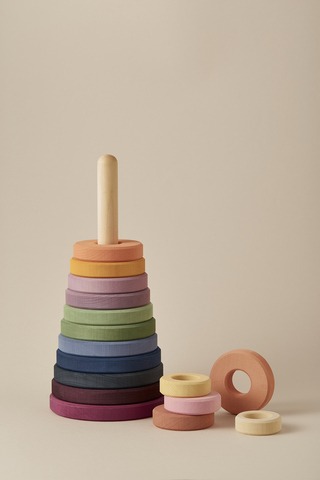 Большая пирамидка цветная