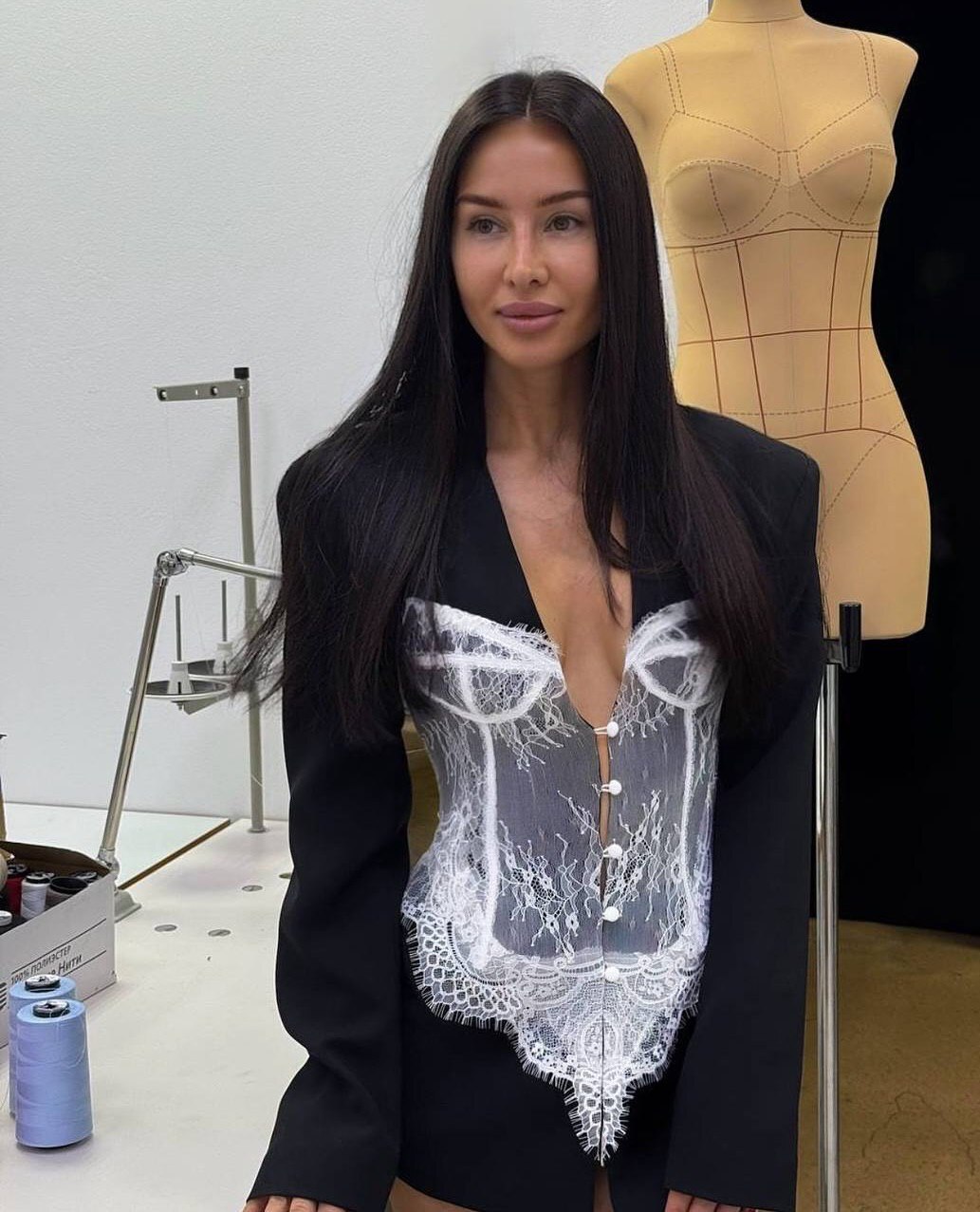 Жакет "Белоснежка", черный