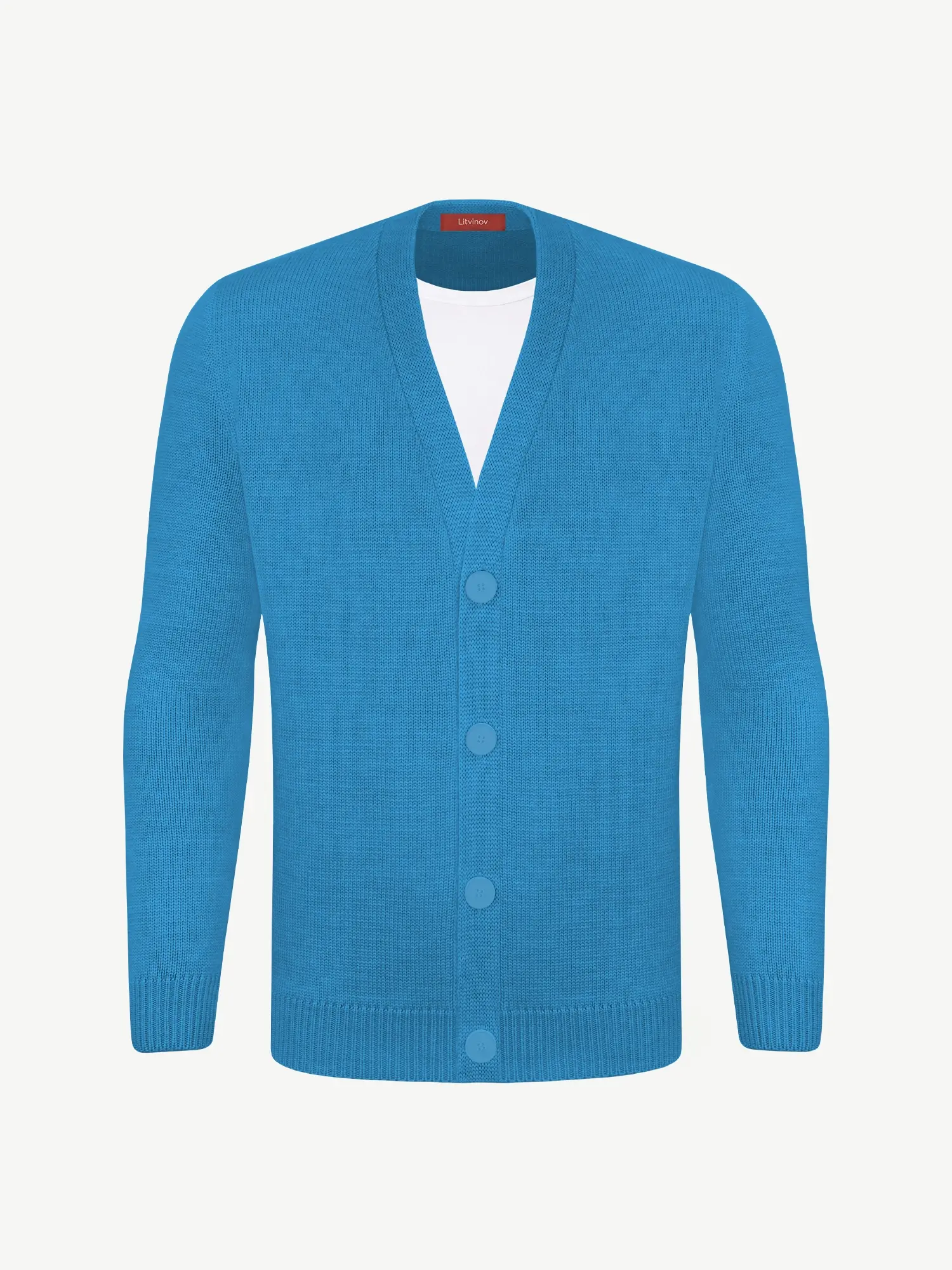 Кардиган с пуговицами из шелка