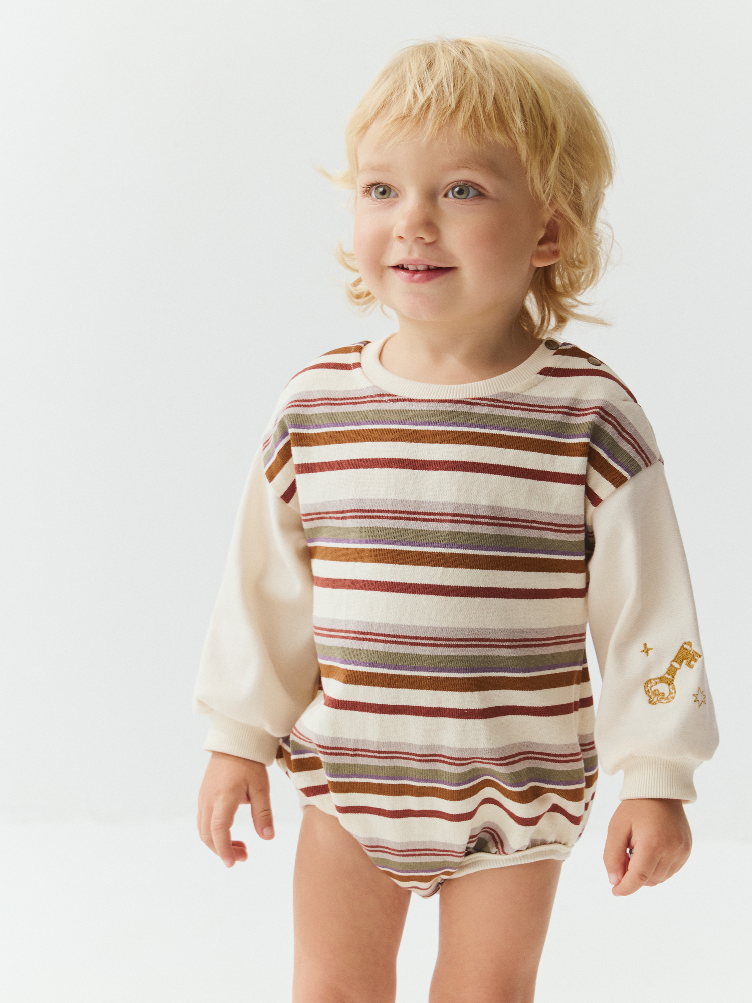 свитшот боди "полоска" 0+  по низкой цене