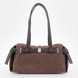 Сумка Саломея 2032 эко-замша шоколад