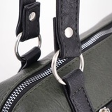 Сумка Саломея 1105 македония оливковый + черный