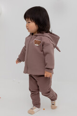 брюки  для девочки  КР 400598/капучино к413