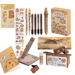 
          Набор школьный Alingar, "Капибара", 27 предметов, картонная коробка