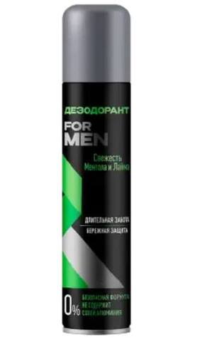 Дезодорант №1для мужчин свежесть ментола и лайма 150мл