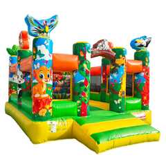 Коммерческий надувной батут - площадка "В гостях у зайки" 4*4*3 м