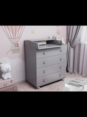 Комод пеленальный Incanto Nova 800/4 (серый)