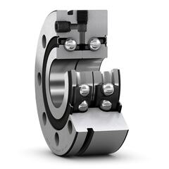 Super-precision double direction angular contact thrust ball bearing for screw drives, for bolt mounting BEAM 025075 C-2RSH
