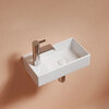 Ceramica Nova Element CN6051L Умывальник подвесной прямоугольный (чаша слева, отверстие под смеситель справа), 41.7x21.7, цвет: белый глянцевый