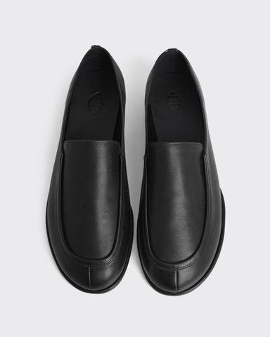 Лоферы из натуральной кожи черный