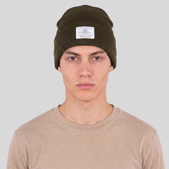 Шапка Alpha Industries Essential Beanie Olive (Зеленая)
