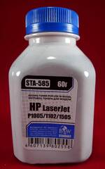 Тонер для картриджей CB435A/CE285A/CF283A/CF244A,CRG-712/725 (фл. 60г) Black&White Standart фас.Россия