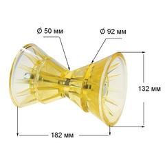 Ролик подкильный 102 мм c крепежем