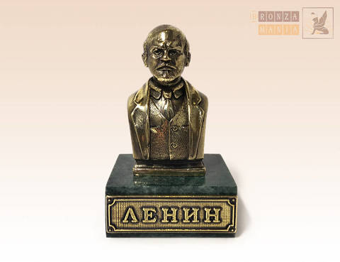 фигурка бюст Ленин на змеевике