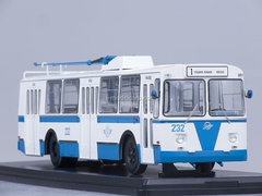 ZIU-682B trolleybus with operating rod blue-white Start Scale Models (SSM) 1:43