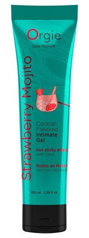 Съедобный интимный гель Orgie Lube Tube Cocktail Strawberry Mojito - 100 мл. - ORGIE 17151