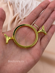 Форма металлическая круг для сургучной печати