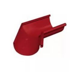 Угол желоба внутренний ф125-90гр (RAL 3005-винно-красный)