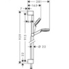 Душевой гарнитур 90 см Hansgrohe Crometta 26537400