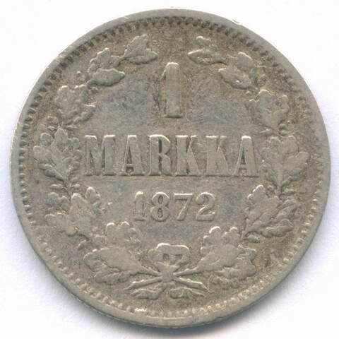 1 марка 1872 год (S). Россия для Финляндии. F