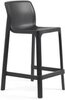 Стул пластиковый полубарный Nardi Net Stool Mini, антрацит