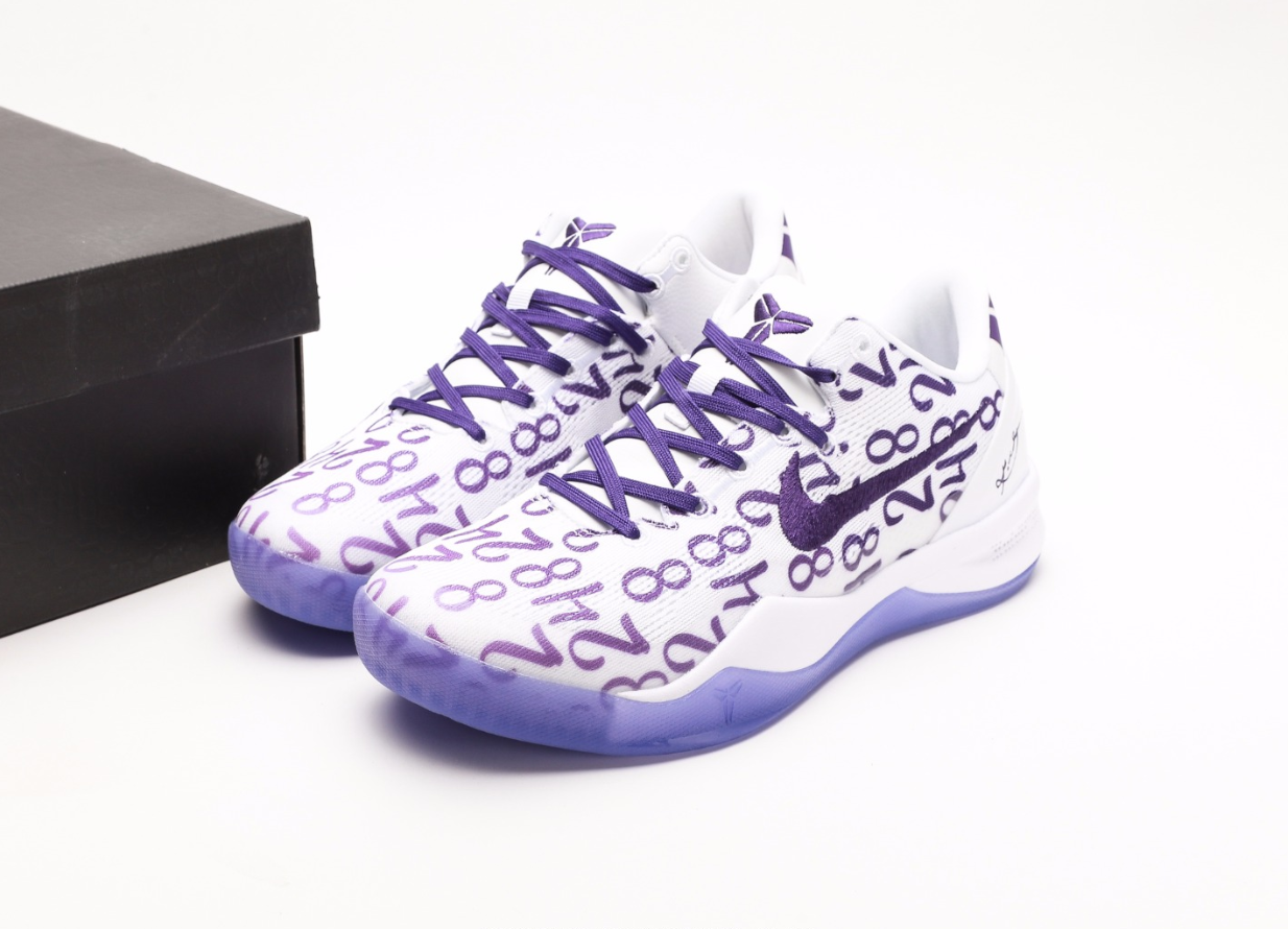 Kobe white and purple sale