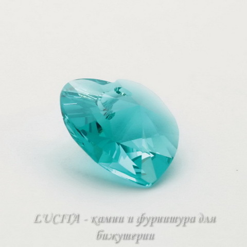 6228 Подвеска Сваровски Сердечко Blue Zircon (14,4х14 мм)