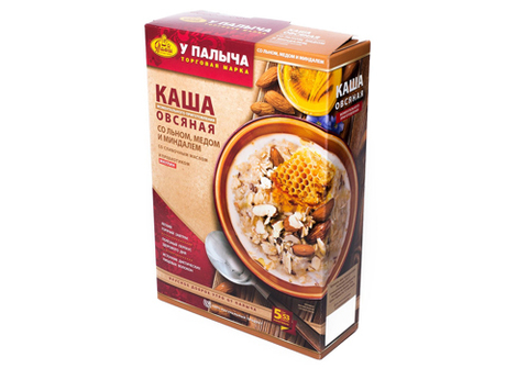 Каша овсяна со льном, медом и миндалем У Палыча, 265г