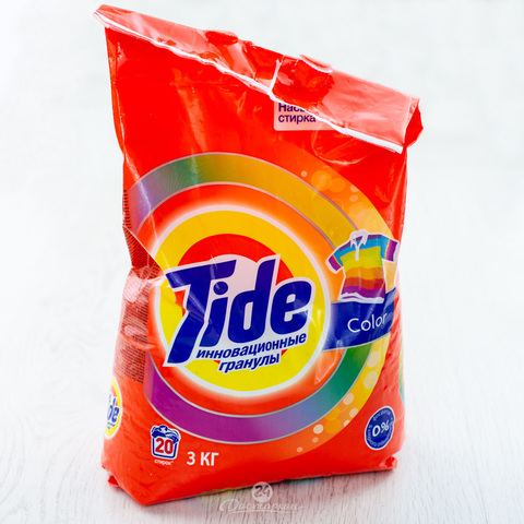 Стиральный порошок Tide Color (автомат) 3 кг пластиковый пакет