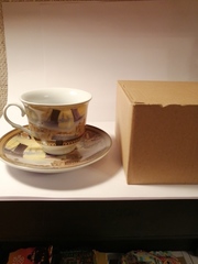 Чайная пара с видами Петербурга