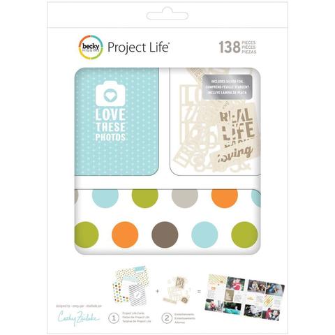Kit набор карточек и украшений для Project Life 150шт
