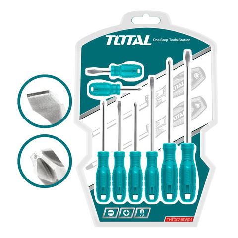 Набор отверток TOTAL 8 шт THTDC250801