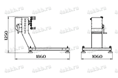 Р1250 Стенд для сборки-разборки двигателей
