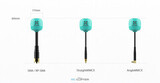 Антенна Foxeer Lollipop 4 Plus High Quality 5.8G 2.6dBi FPV Omni LDS Antenna LHCP straightMMCX teal PA1474