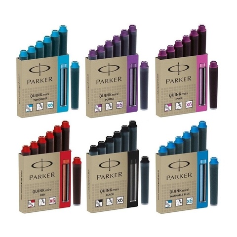 Картридж с чернилами Parker Quink MINI Z17, Washable Blue (S0767240)