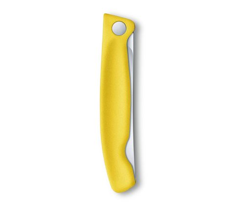Нож кухонный складной Victorinox Classic, 110 mm, Wavy Edge, Yellow (6.7836.F8B)