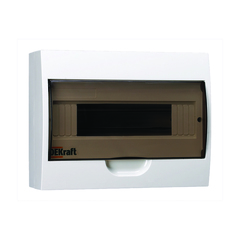 Щиток распределительный навесной DEKraft ЩРН-П-12, 12 модулей, IP41, пластиковый