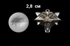 Силиконовый молд Голова ведьмака мини