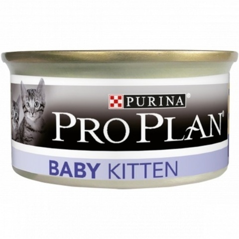Pro Plan Baby Kitten бэбимусс консервы ж/б для котят мусс (курица) 85 г