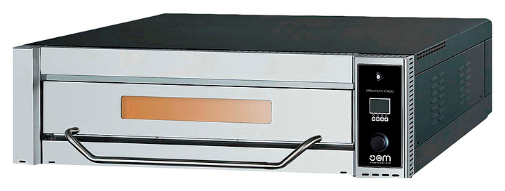 Печь для пиццы электрическая серии Millennium Valido EVO 1-камерная с подом 75*108 см, сенсорная панель управления, дверь открывается наверх OEM-ALI 635SADG