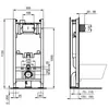 Ideal Standard RI471602 Комплект: инсталляция R046367, унитаз и сиденье-крышка IS PROSYS 2.0. i.life (288897)