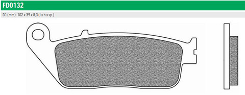 FD0132TS Тормозные колодки дисковые мото ROAD TOURING SINTERED (FDB570ST)   NEWFREN