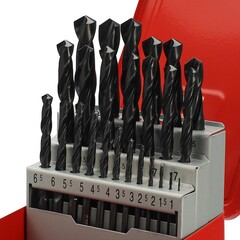 Набор сверл по металлу 1-13мм 25шт DIN338 HSS-R 118° (мет. кейс) H-Tools PRO 205213PRO