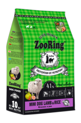 ZOORING DOG MINI LAMB & RICE для взрослых собак маленьких пород с чувствительным пищеварением с ягненком и рисом 10 кг