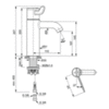 Ideal Standard A6692AA Смеситель локтевой для раковины