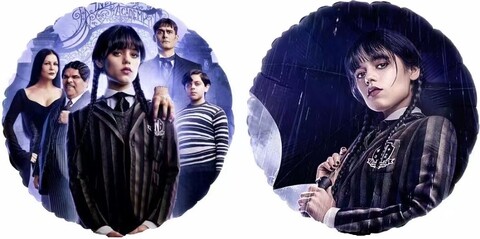 Шар (18''/46 см) Круг, Мрачная стори, Аддамсы,