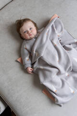 Плед вязаный Simple (гуси)